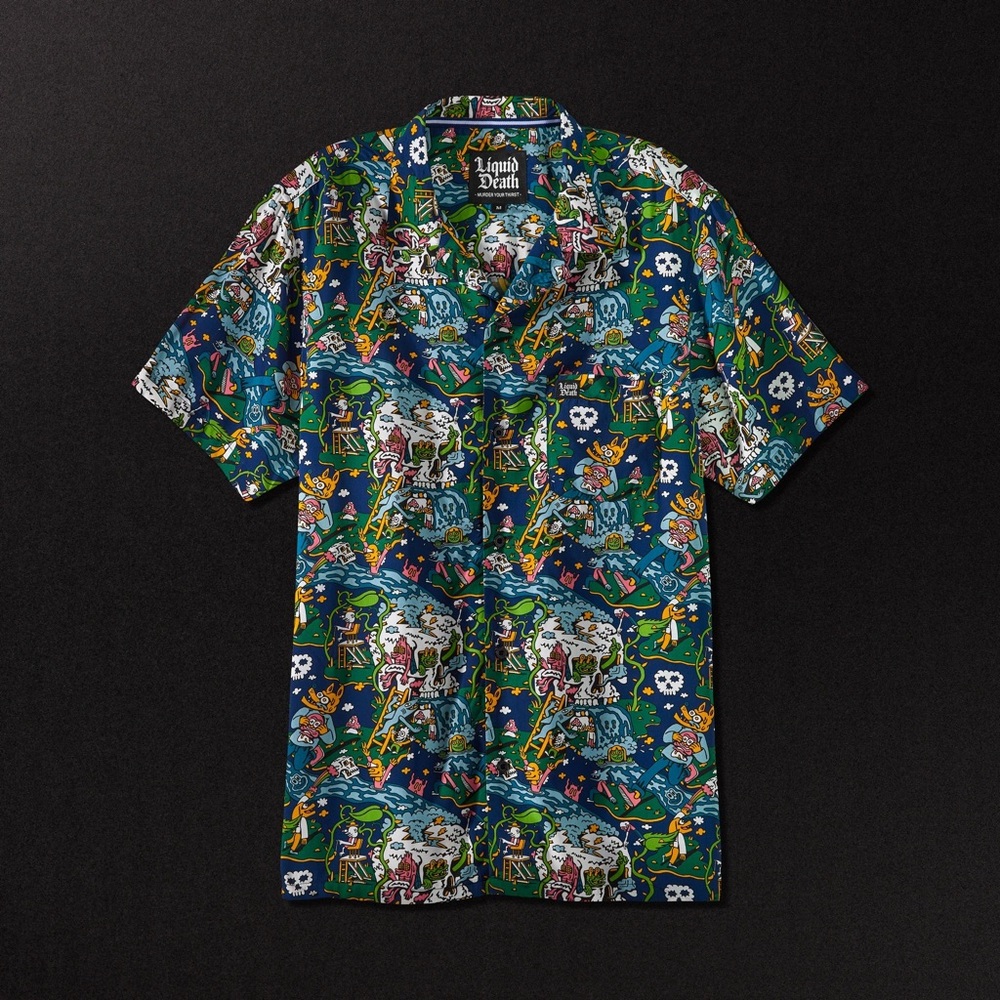 LIQUID DEATH Acid Death Milled Woven Shirt
